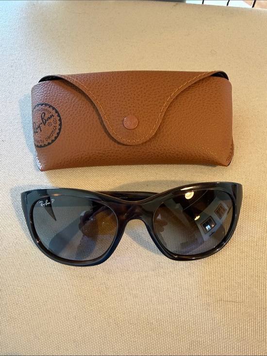 Ray-Ban Accessories - Ray-Ban Black Tortoise Cat Eye Sunglasses with Brown Case